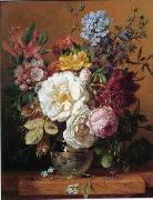 unknow artist Floral, beautiful classical still life of flowers.138 oil on canvas